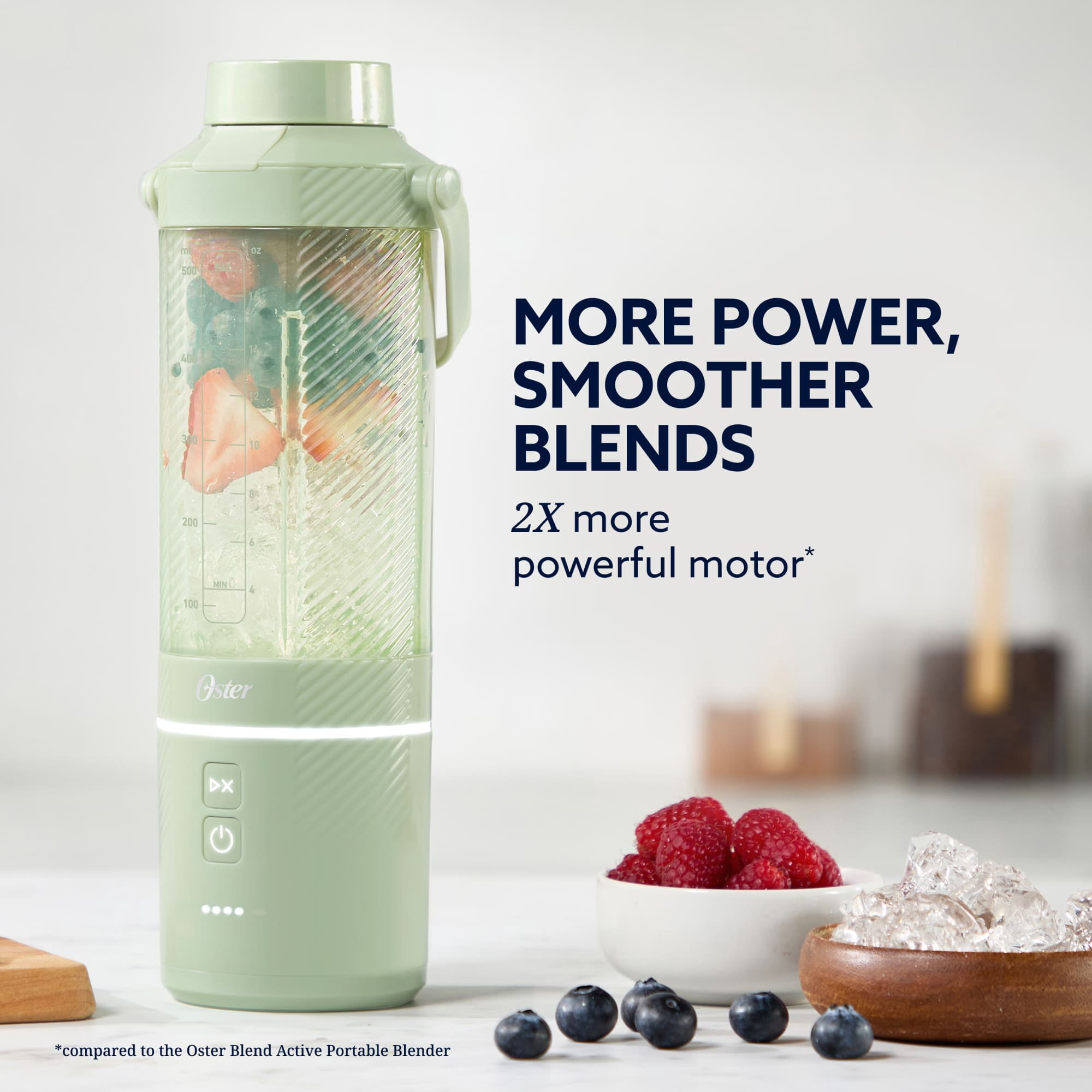 Oster GoMAX Portable Blender, Smoothie Blender, Personal Blender, Matcha Green