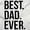 White, variant on Best Dad Ever Fathers Day Gift Men's Big & Tall Crewneck Graphic Tee Brisco Brands 2X