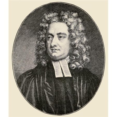 Posterazzi DPI1857392LARGE Dean Swift Also Jonathon Swift Pseudonym Isaac Bickerstaff 1667-1745. Anglo-Irish Author Poster Print Large - 28 x 32