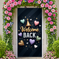 thumbnail image 6 of Golden Hearts Welcome Back Decorative Banner Party Decoration Event Banner for Celebration Return Home Gathering, 6 of 7
