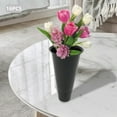 thumbnail image 4 of Black Plastic Flower Buckets, 16 Pcs Wedding Flower Display Buckets 22*39cm, 4 of 19