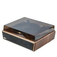 thumbnail image 4 of Arkrocket Huygens Bluetooth Belt Drive Vintage Wooden Turntable with Built-in Speakers, Brown, 4 of 10