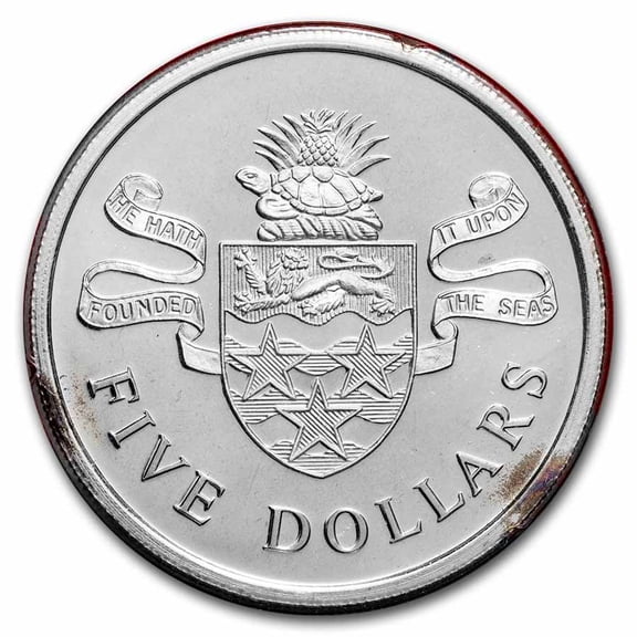 Cayman Islands Silver $5.00 Proof