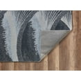 thumbnail image 2 of 10â€™ x 13â€™ Gray Blue Abstract Waves Modern Area Rug, 2 of 5