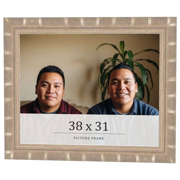38x31 Frame Silver Real Wood Picture Frame Width 1.5 inches | Interior Frame Depth 0.5 inches |