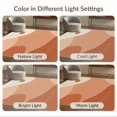 thumbnail image 7 of ODIKA 8'x10' Orange Cream Burnt Serene Waves Abstract Washable Area Rug Elegant Flowing Curves with Minimalist Touch for Living Room, Under Sectional, Family , Durable, Non-Slip, 7 of 7