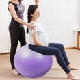 thumbnail image 3 of Exercise Ball -Yoga Ball for Workout Pregnancy Stability - Fitness Ball Chair for Office, Home Gym, 3 of 5