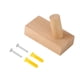 thumbnail image 3 of Gancho de pared BuyWeek de Madera amarillo y Marrón perchero sencillo para colgar ropa, 3 of 12