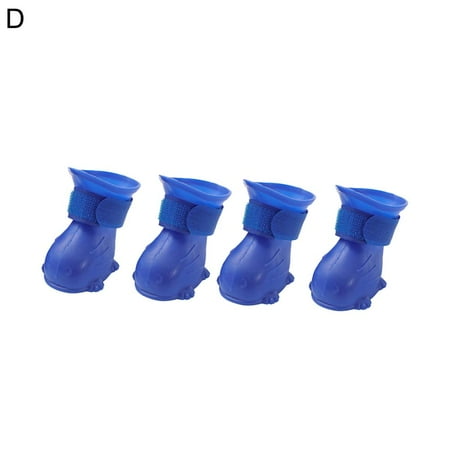 /set Cute Pet Shoe Dog Waterproof Shoes Rain Boots For Dog Cat Puppy P5N1