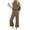 Coffee, variant on UVN Outfit Sets for Women Summer Sleeveless Tops And Pants Sweatsuits Casual 2 Piece Tracksuit Lounge Set