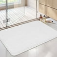 thumbnail image 5 of FRAMICS Fabric Shower Curtain Sets with Rug and Hooks, Lace Floral Leaves Bathroom Sets, Waterproof & Mold Resistant, White, 5 of 10