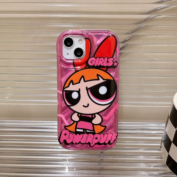 Funda De Teléfono De Soporte De Dibujos Animados Para IPhone 11 13 14 12 Pro MAX 6 6S 7 8 Plus X XR XS SE 2020 13Pro 7 + 8 + Powerpuff Girl Suave Lindo Protector De Silicona A Prueba De Golpes Cubiert