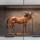 thumbnail image 4 of Figura de caballo, colección creativa, estatua decorativa, arte artesanal, adorno para escritorio Textura de madera, 4 of 9