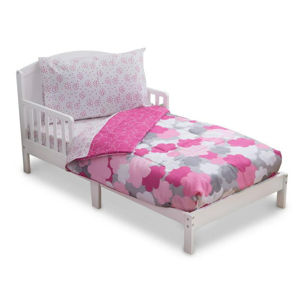 Delta Children 4 Piece Girls Toddler, Full Bedding Sets For Toddler Girl