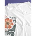 thumbnail image 3 of Camiseta Para Mujer De Verano Cuello Redondo1pc, Beautiful Flowers, Valentine'S Day, Women'S T-shirt, Short Sleeved, Comfortable and Breathable,Camisetas de verano para mujer, manga corta, cuello re, 3 of 7