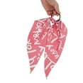 thumbnail image 4 of Unique Bargains 1 Pc Triangle Ribbon Letter Hair Elastic Band for Home Pink, 4 of 5