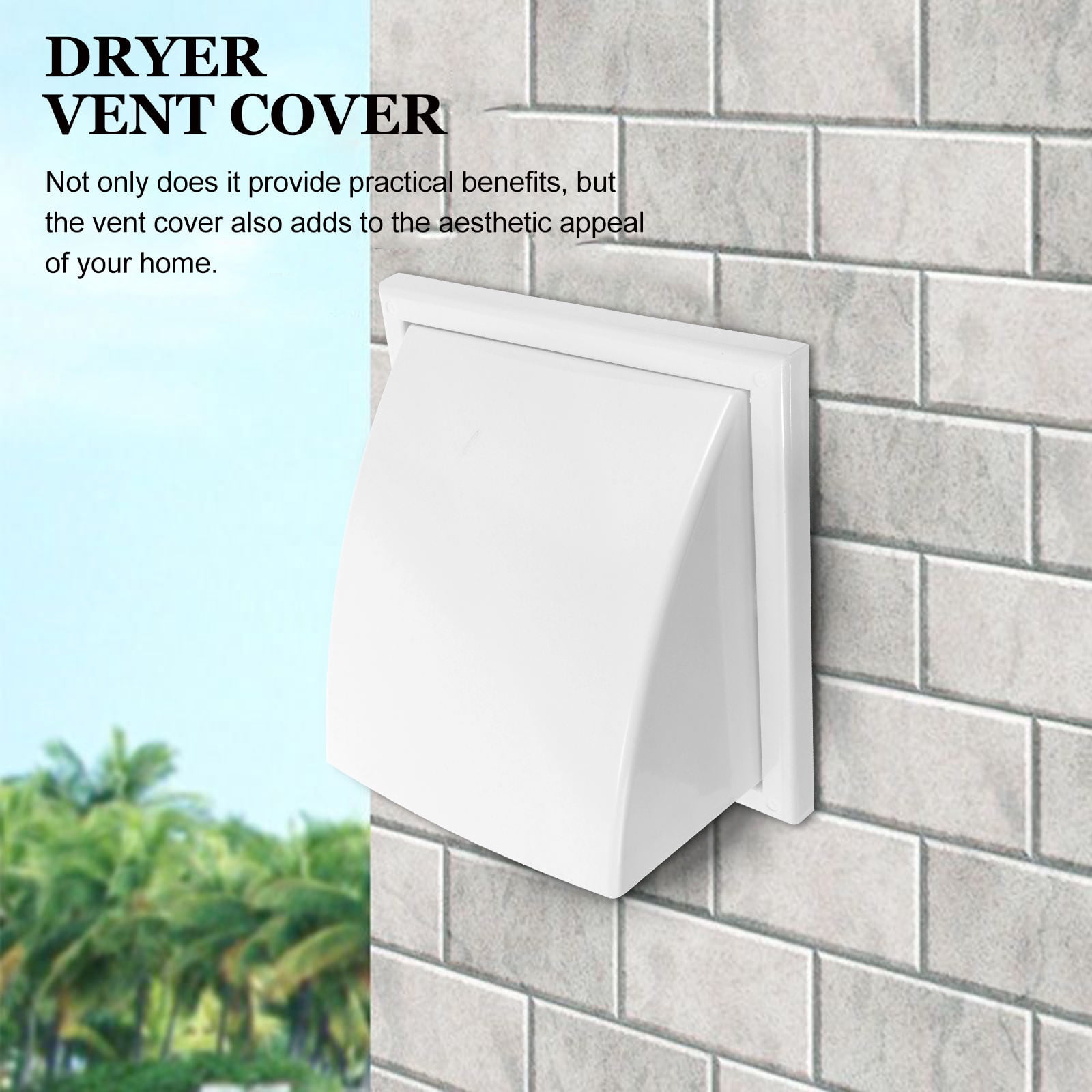 HOMEMAXS Exhaust Hood Vent Cover Outdoor Dryer Vent Cover Dryer Exhaust Vent Cover for Outside