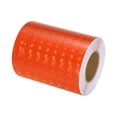 thumbnail image 1 of Unique Bargains Reflective Tape, 4' x 33 Ft Waterproof High Visibility Warning Safety Tape, Orange, 1 of 6