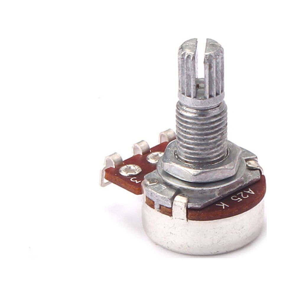 Lixi A25K Mini Long Knurled Split Shaft Guitar Potentiometers Shaft ...