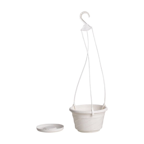 PBAZIH Hanging Planter Basket for Aerial Planting and Flower Display, Durable Plastic with Excellent Drainage and Ventilation, Ideal Home and Office Decor, Space-Saving Wall-Mounted Design