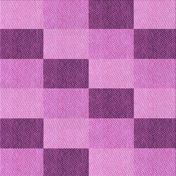 Ahgly Company Machine Washable Indoor Square Transitional Violet Purple Area Rugs, 4' Square