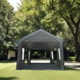 thumbnail image 4 of Sesslife 12' x 20' x 9.83' Portable Garages and Shelters Gray Carports, 4 of 8