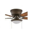 thumbnail image 4 of Hugger 44 inch Oil Rubbed Bronze Dome Style LED Bulb Flush Mount Indoor Ceiling Fan with Light Kit, 4 of 6