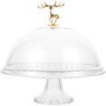 thumbnail image 1 of Cake Tray with Lid Clear Cake Stand with Dome Snack Serving Tray for Wedding Party, 1 of 6