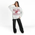 thumbnail image 3 of Women's Gameday Couture  Ash Ole Miss Rebels Whiteout Premium Fleece Camo Sweatshirt, 3 of 5
