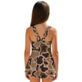 thumbnail image 3 of Yuyamidu Girls One Piece Swimsuits with Skirt Duck Camo Hunting Skirt Bathing Suit Swim Hawaiian Beach Swimwear Age 3-13 Years Old, 3 of 7