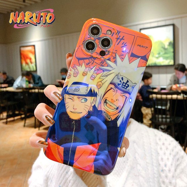Anime Naruto Phone Case IPhone 14 13 12 11 Pro Max Plus X XR Soft Silicone Cover Uchiha Sasuke Kakashi Phonecase Funda Men GiftIPhone 7plus 8plus Gao Jinjia LED