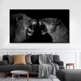 thumbnail image 3 of Pósteres de animales de leopardo y león de gran tamaño, elefante africano, tigre, cuadro de pared, pintura en lienzo de una pieza, decoración del hogar sin marco, 3 of 5