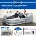 thumbnail image 3 of Bestway Wingback 17" Queen Air Mattress with Built-in Pump, 3 of 17