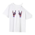 thumbnail image 3 of Camiseta para Mujer Ropa de Verano Camisa Informal de Cuello Redondo para Mujer para Mochilero SG, 3 of 7