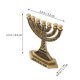 thumbnail image 3 of Candelabro cónico Jibi con temática de Hanukkah, candelabro de 7 brazos, centro de mesa, 3 of 7