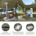 thumbnail image 2 of Ktaxon Inflatable Tent with Hand Pump for Camping, Easy Setup Air Glamping Tents, All-Weather Waterproof Blow up Camping Tent for Family, Green, 2 of 10