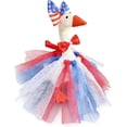 thumbnail image 2 of Porch Goose Outfits, 250 Anniversary USA Goose Outfit Spring Costume Set, Dress with Straw Hat and Sunglasses for Lawn Patio Yard Outdoor Decor (#07), 2 of 9