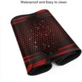 thumbnail image 5 of Red and Black Mouse Pad 35.4 X 15.7 Inch XXL Modern Geometry Art Print Full Desk Mousepad Extended Large Non-Slip Rubber Base Big Keyboard Mat with Stitched Edges for Gaming Office, 5 of 6