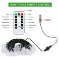thumbnail image 6 of Crystal Globe Solar String Lights, 31ft/36ft 50/60 LED Super Bright Solar Christmas Lights, Solar Powered/USB+Remote control, 8 Lighting Modes Solar Globe Lights for Christmas Tree Decor Garden Patio, 6 of 8