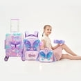 thumbnail image 6 of Kids Hardshell Luggage Sets with Wheels  Carry on Suitcases for Girls with Travel Pillow Airline Approved 16 Inch, 6 of 7