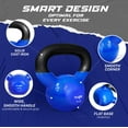 thumbnail image 5 of Yes4All 40lb Vinyl Coated Cast Iron Kettlebells for Full Body Workouts, Strength Training, Push-Ups, Grip Exercises, and Fitness, 5 of 6