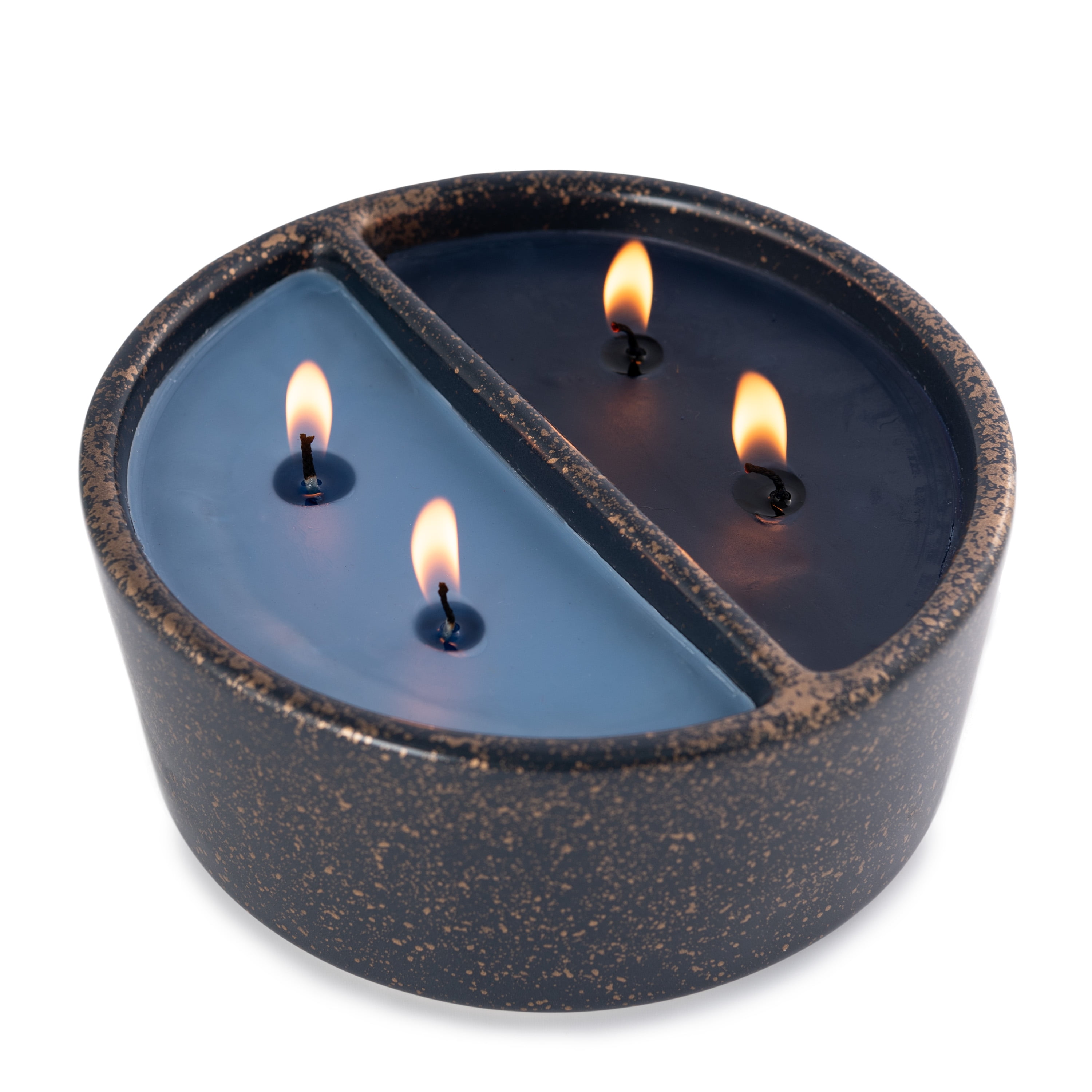 Better Homes & Gardens 16oz Blue Fern & Citrus Duo Scented 4-Wick Ceramic candle