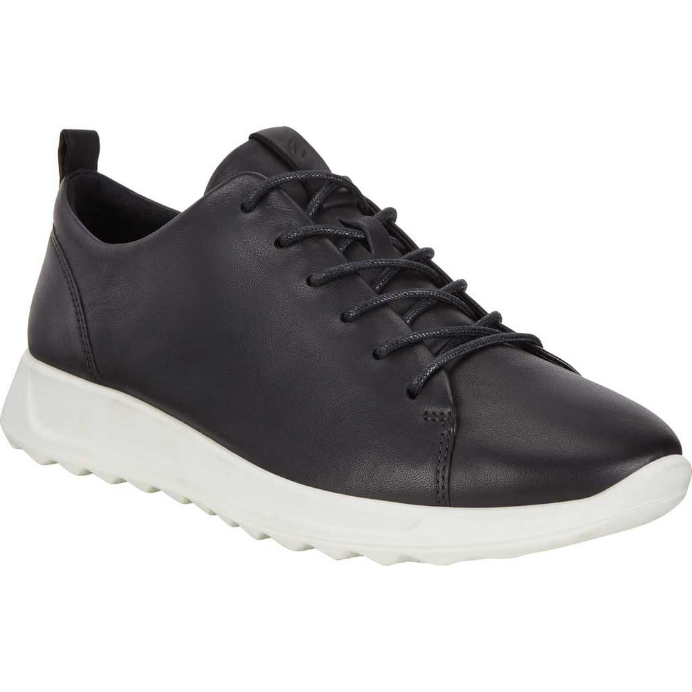 Women's ECCO Flexure Runner Tie Sneaker Black Nappa Leather 37 M ...