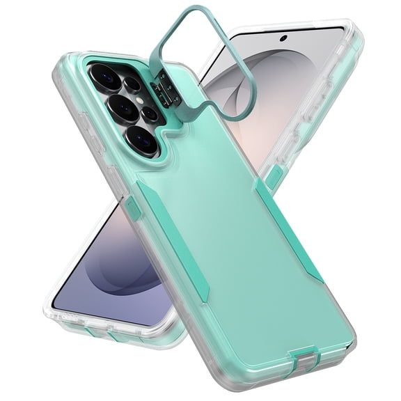 For Samsung Galaxy S22 Ultra Case Heavy Duty Rugged Shockproof Protection Dual Layer Hybrid Cell Phone Cover, Matte Anti-Scratch Military Grade Drop Tested Case For Samsung Galaxy S22 Ultra,Cyan