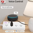 thumbnail image 4 of Jinvoo Zigbee Surge Smart Plug Power Strip, Surge Protector with 4 Individually Controlled Smart Outlets, Works with Alexa & Google Home, 4 of 8