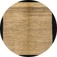 thumbnail image 1 of Ahgly Company Machine Washable Indoor Round Abstract Red Brown Area Rugs, 8' Round, 1 of 7