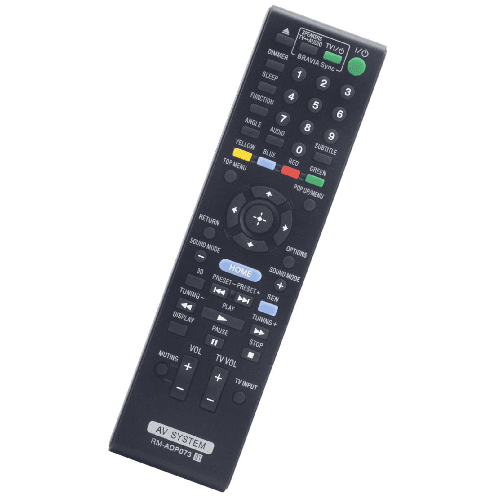 RMADP073 Replace Remote Control for Sony Bluray Disc BDVE490 BDV