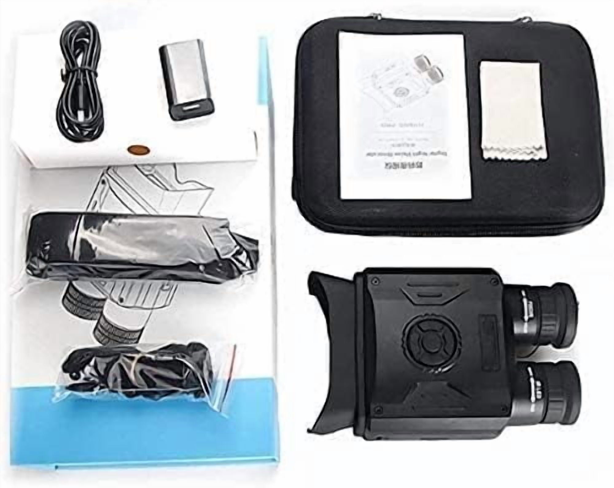 Night Vision Goggles,Night Vision Binoculars Digital Infrared Camera with Recording Function for Hunting, Camping, Travel, Surveillance with 32 GB Micro SD Card