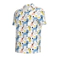 thumbnail image 2 of Balery Poodle Dog Printed Men’s Short Sleeve Polo Shirt, Midweight Men's Shirt,Golf Polo shirts -3X-Large, 2 of 9