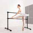 thumbnail image 2 of Goplus 4FT Portable Double Freestanding Ballet Barre Dancing Stretching Black, 2 of 10